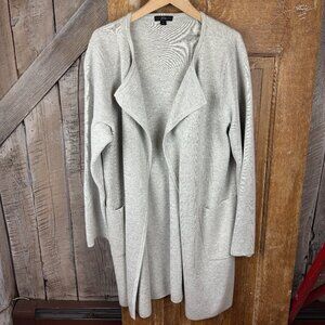 J Crew Grey Cardigan Sweater Size Large